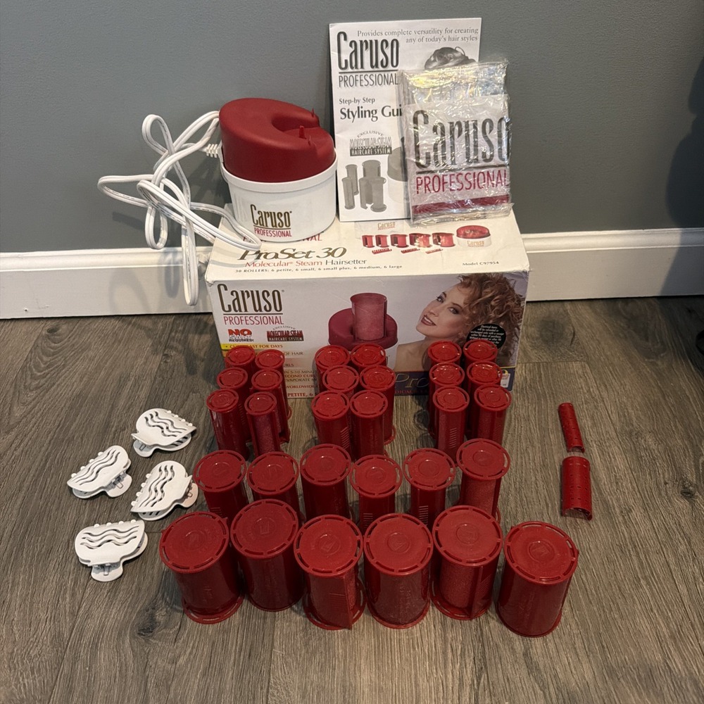 Caruso Pro Molecular Steam Hairsetter Proset 30  Rollers Multi Size C97964